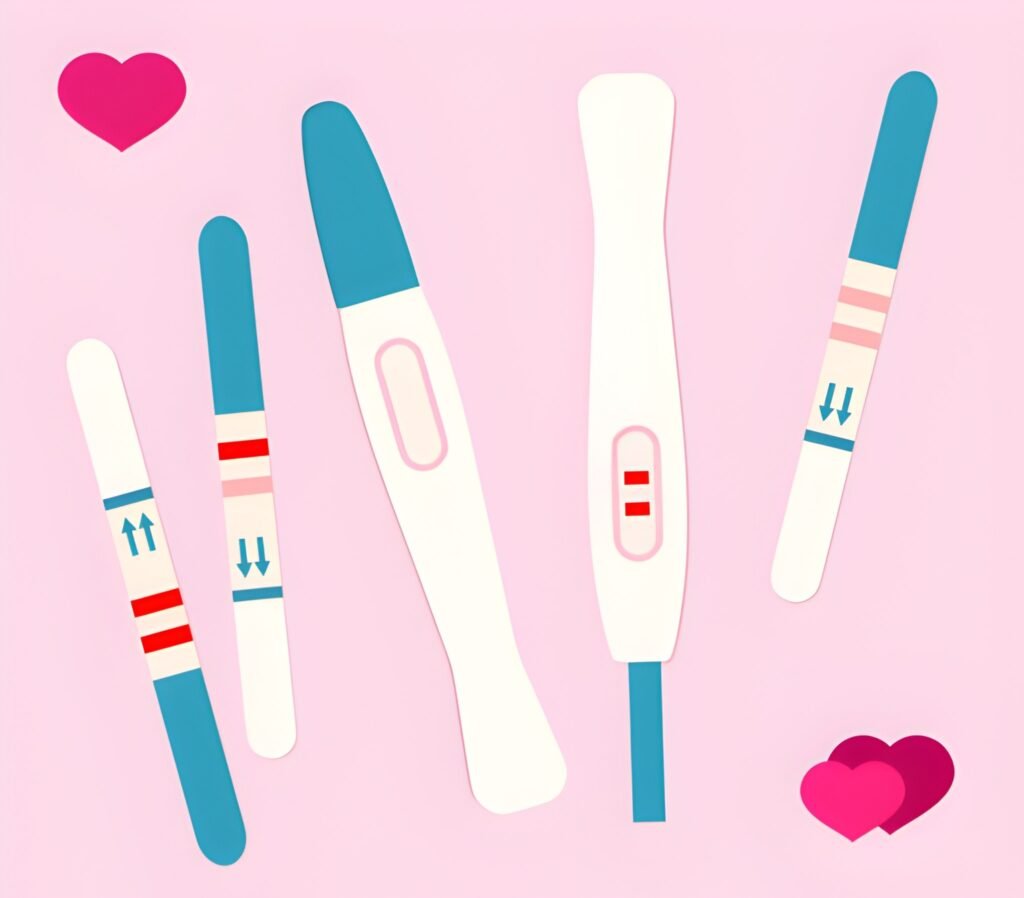 1 Positive Pregnancy Test and 3 Negative