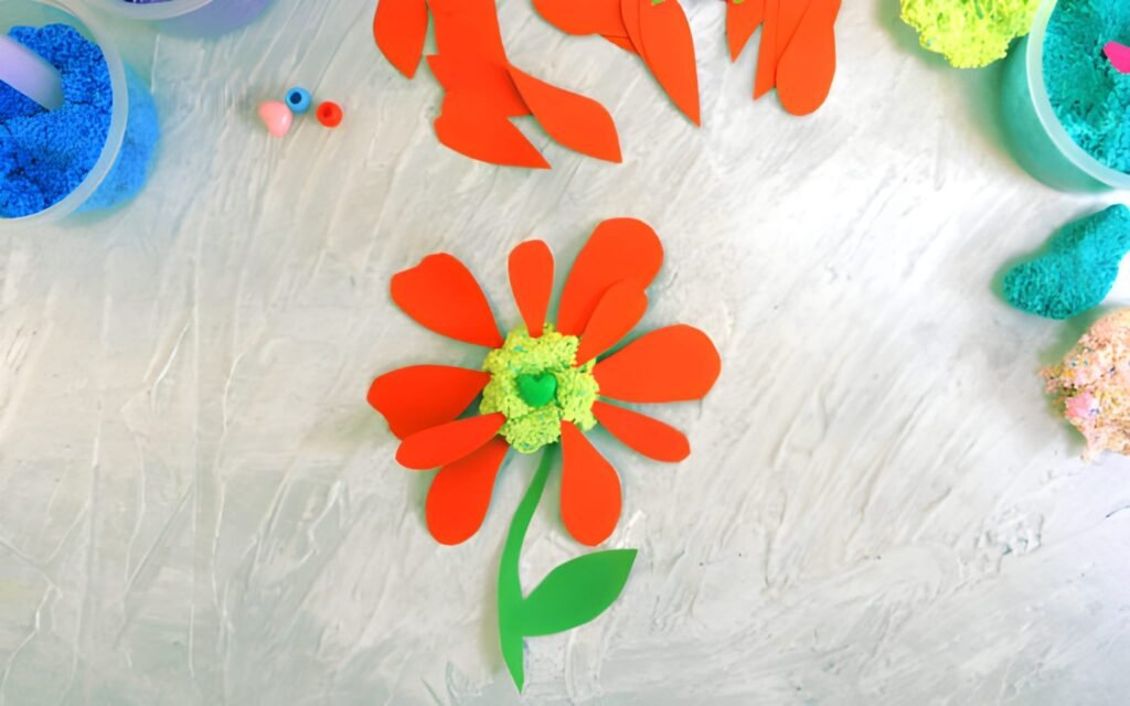 3D Flower Crafts for Preschoolers