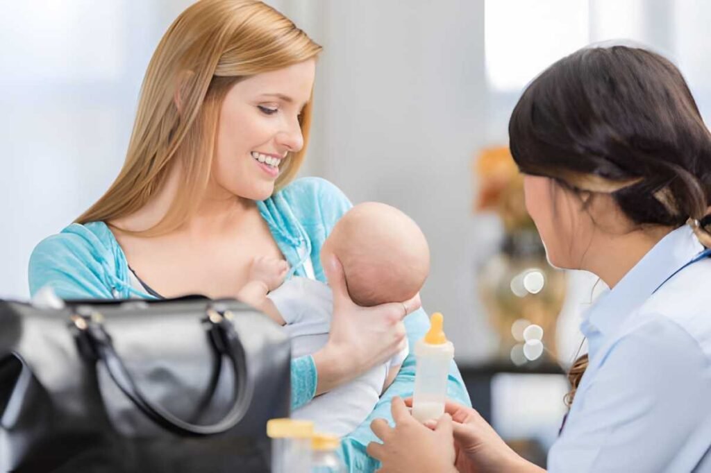 Confident Smile While Breastfeeding
