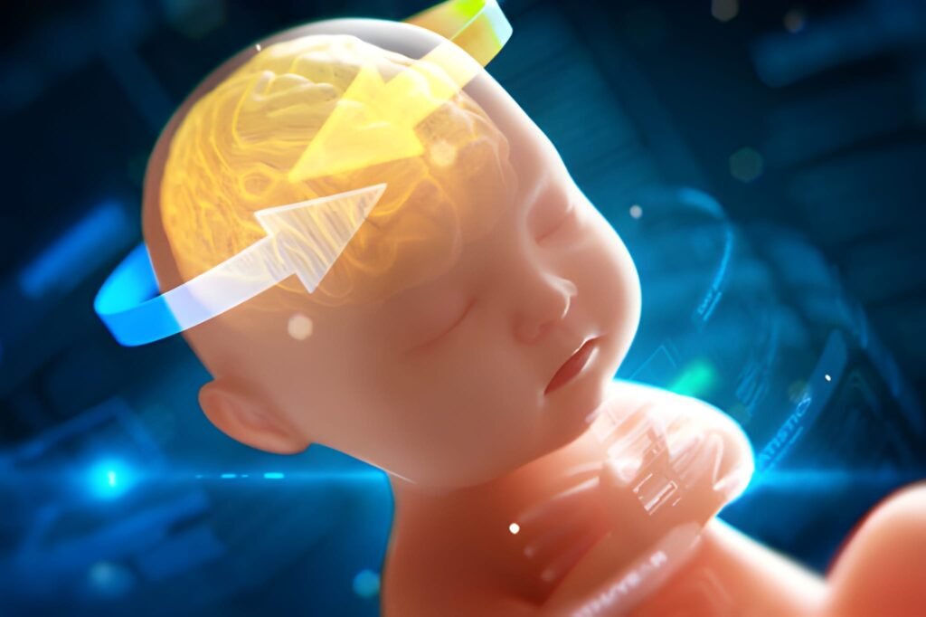 The Physics of Neurogenesis Kinetic Growth Rates of the Newborn Brain